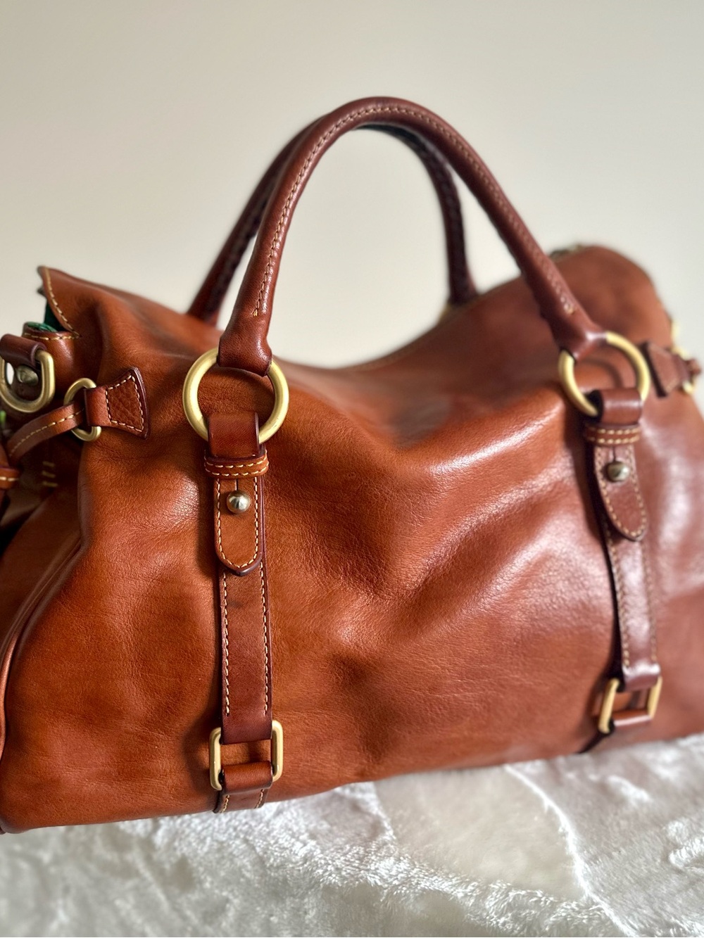 Dooney & Bourke Large Vintage Florentine Satchel - Picture 8 of 12